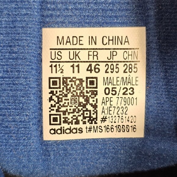 Adidas Kobe Top Ten 2010 Velour Track Suit Blue/White - IE7232 - Men\'s Size 11.5 main image 4